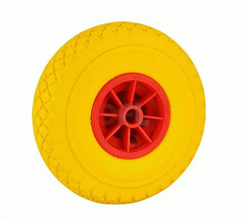 RUOTA PIENA ANTIFORATURA CARRELLI CERCHIO PLASTICA mm.260x85 foro 20 DF 314719