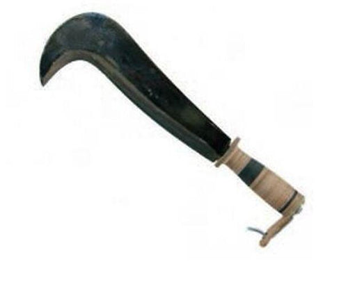 RONCOLA TIPO BERGAMO acciaio forgiato manico legno lama mm. 300 FER 23245