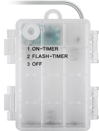 80 Luci LED a Stella IP44 Bianco Caldo a Batteria con Timer