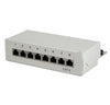 Pannello Patch 8 Porte Cat. 6 STP Grigio