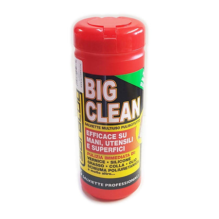 Big Clean 40 salviette multiuso per mani utensili e superfici