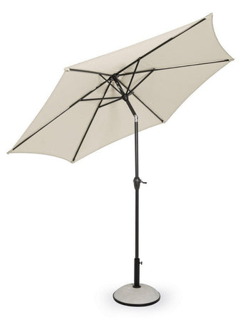 Ombrellone palo centrale "Kalife" in alluminio verniciato a polvere per giardino e balcone Ø 270 cm