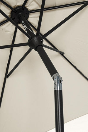 Ombrellone palo centrale "Kalife" in alluminio verniciato a polvere per giardino e balcone Ø 270 cm