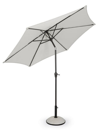 Ombrellone palo centrale "Kalife" in alluminio verniciato a polvere per giardino e balcone Ø 270 cm