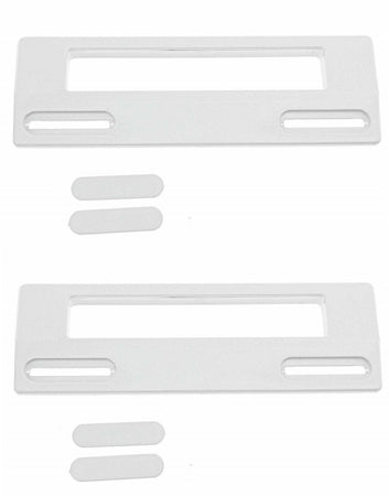 2 MANIGLIE FRIGORIFERO UNIVERSALE BIANCA INTERASSE FORI da113 A 166 ** MF 2