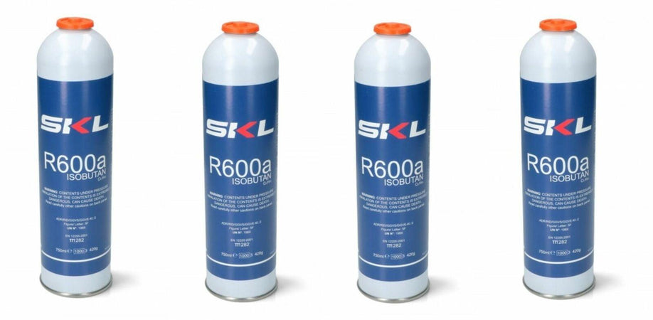 BOMBOLA GAS R 600 REFRIGERANTE FRIGORIFEO E FREEZER R600 - R600A 420 GR 4 PZ