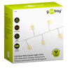 Stringa di 50 Luci LED a Grappolo di Filo d'argento Bianco Caldo IP44