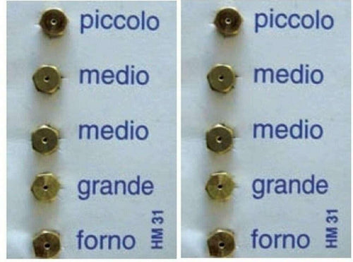 10 UGELLI PASSO 6 MB GAS BOMBOLA GPL CUCINE A GAS CANDY ELBA DELONGHI GASFIRE