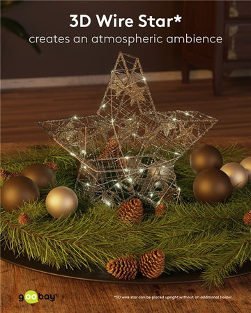Lampada Decorativa a Forma di Stella Funzionamento a Batteria