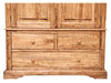 Biscottini Armadio Country Biscottini legno massello tiglio naturale 120x59x197 Made Italy