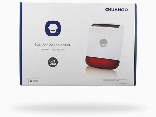 Sirena Wireless con Lampeggiante 110dB per Antifurto con Ricarica Solare