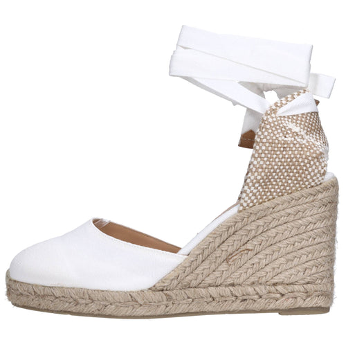 Castaner Scarpe con Tacco Bianco da donna