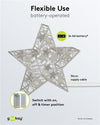 Lampada Decorativa a Forma di Stella Funzionamento a Batteria
