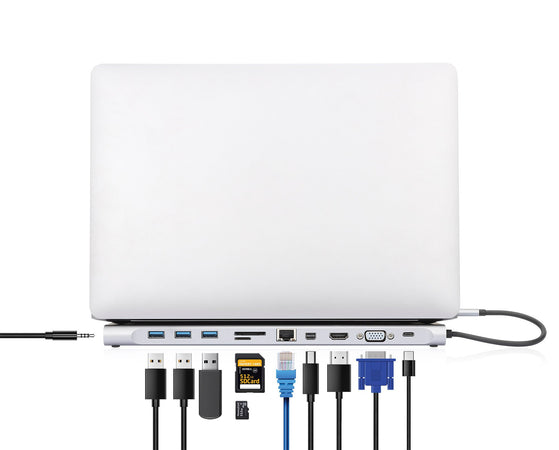 Docking Station USB-C&trade 11-in-1 triplo monitor con MST