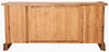 Biscottini Mobile porta Tv Country in legno massello di tiglio finitura naturale L129xPR40xH60 cm. Made in Italy