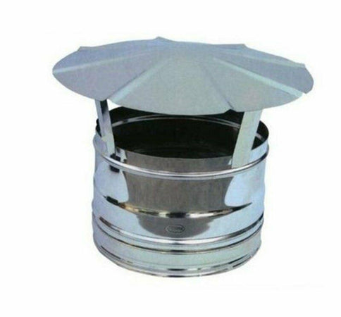 FUMAIOLO TUBI STUFE A LEGNA CAPPELLOTTO CM 8 IN ACCIAO INOX FERR 192552