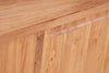 Biscottini Mobile porta Tv Country in legno massello di tiglio finitura naturale L129xPR40xH60 cm. Made in Italy