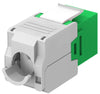 Frutto Keystone RJ45 Cat6A UTP 500MHz Verde