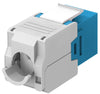 Frutto Keystone RJ45 Cat6A UTP 500MHz Blu