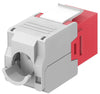Frutto Keystone RJ45 Cat6A UTP 500MHz Rosso