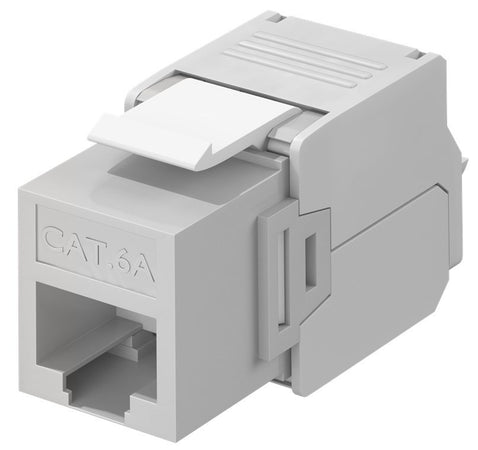 Frutto Keystone RJ45 Cat6A UTP 500MHz Grigio