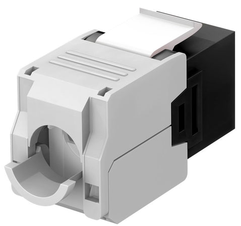 Frutto Keystone RJ45 Cat6A UTP 500MHz Nero