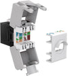 Frutto Keystone RJ45 Cat6A UTP 500MHz Nero