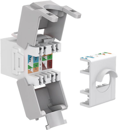 Frutto Keystone RJ45 Cat6A UTP 500MHz Bianco