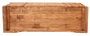 Biscottini Mobile porta Tv Country in legno massello di tiglio finitura naturale L129xPR40xH60 cm. Made in Italy