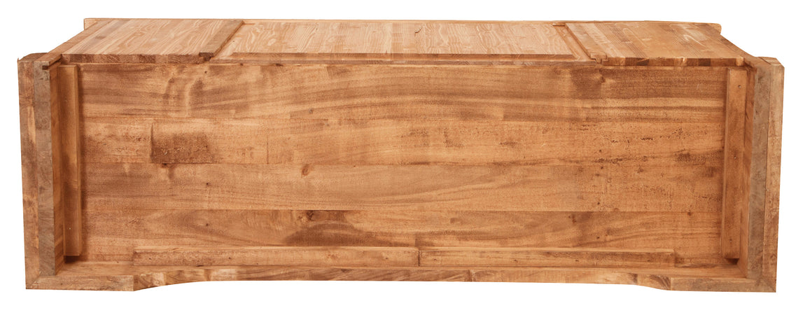 Biscottini Mobile Porta TV Biscottini Country legno massello tiglio 129x40x60 stile