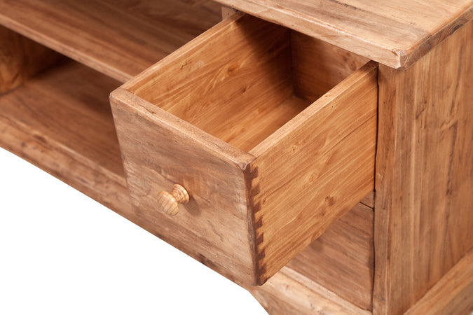 Biscottini Mobile Porta TV Biscottini Country legno massello tiglio 129x40x60 stile