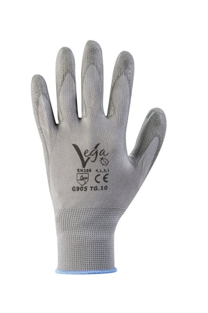 Guanti da lavoro G/905 supporto nylon grigio e poliuretano
