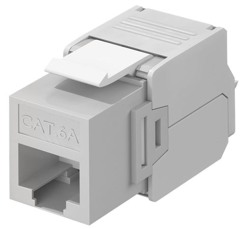 Frutto Keystone RJ45 Cat6A UTP 500MHz Grigio