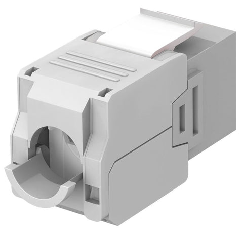 Frutto Keystone RJ45 Cat6A UTP 500MHz Grigio
