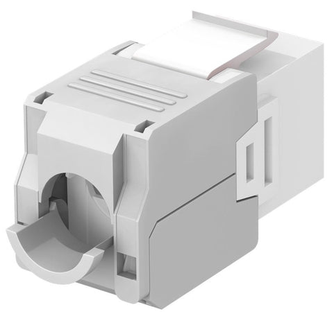 Frutto Keystone RJ45 Cat6A UTP 500MHz Bianco
