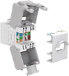 Frutto Keystone RJ45 Cat6A UTP 500MHz Bianco