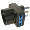 Adattatore Poly Pool PP0468 1 spina italiana 16A Nero