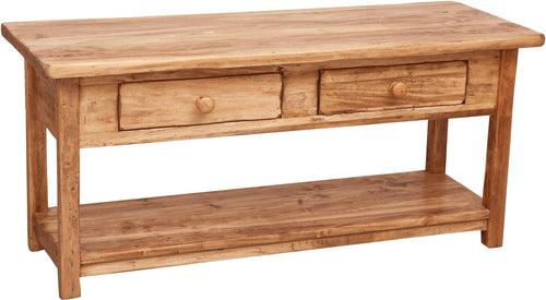 Biscottini Biscottini Mobile Porta TV Country Legno Massello Tiglio Naturale 110x40x50