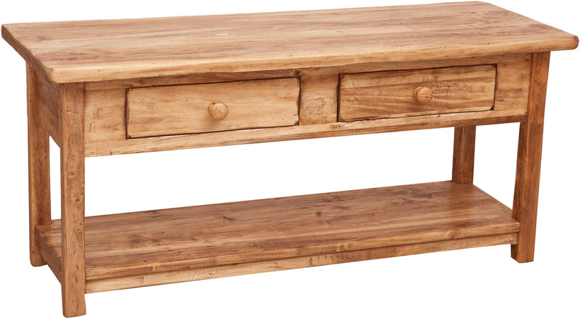 Biscottini Biscottini Mobile Porta TV Country Legno Massello Tiglio Naturale 110x40x50