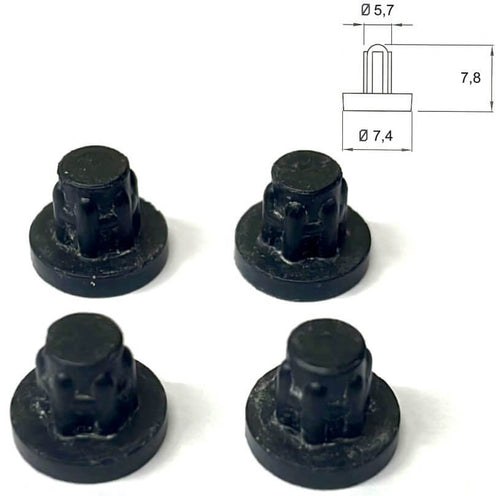 Kit 4pz piedini in gomma piano cottura Foster 764010175
