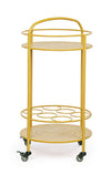 Carrello portatile Burton porta bottiglie e calici da vino h 81 cm