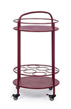 Carrello portatile Burton porta bottiglie e calici da vino h 81 cm