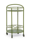 Carrello portatile Burton porta bottiglie e calici da vino h 81 cm