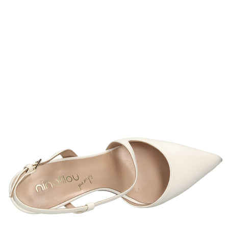 Ninalilou Scarpe con Tacco Bianco da donna