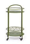 Carrello portatile Burton porta bottiglie e calici da vino h 81 cm