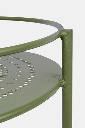Carrello portatile "Burton" porta bottiglie e calici da vino h 81 cm