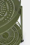 Carrello portatile Burton porta bottiglie e calici da vino h 81 cm
