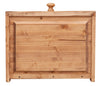 Biscottini Mobile porta tv Country in legno massello di tiglio finitura naturale L110xPR40xH50 cm. Made in Italy