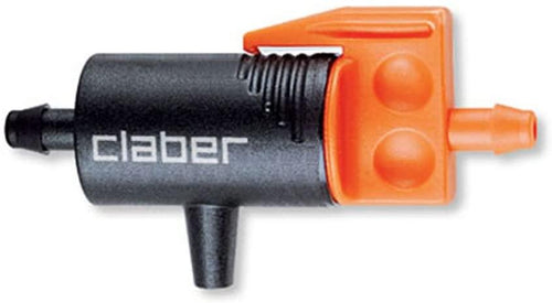 CLABER 91217 GOCCIOLATORE IN LINEA REGOLABILE 0/6 L/h 10 PEZZI X TUBO 4-6 MM