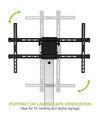 Supporto a Pavimento con Mensola Trolley TV LCD/LED 37-86''